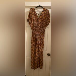 Vibrant Patterned Maxi Dress